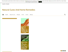 Tablet Screenshot of naturalcuresandhomeremedies.com